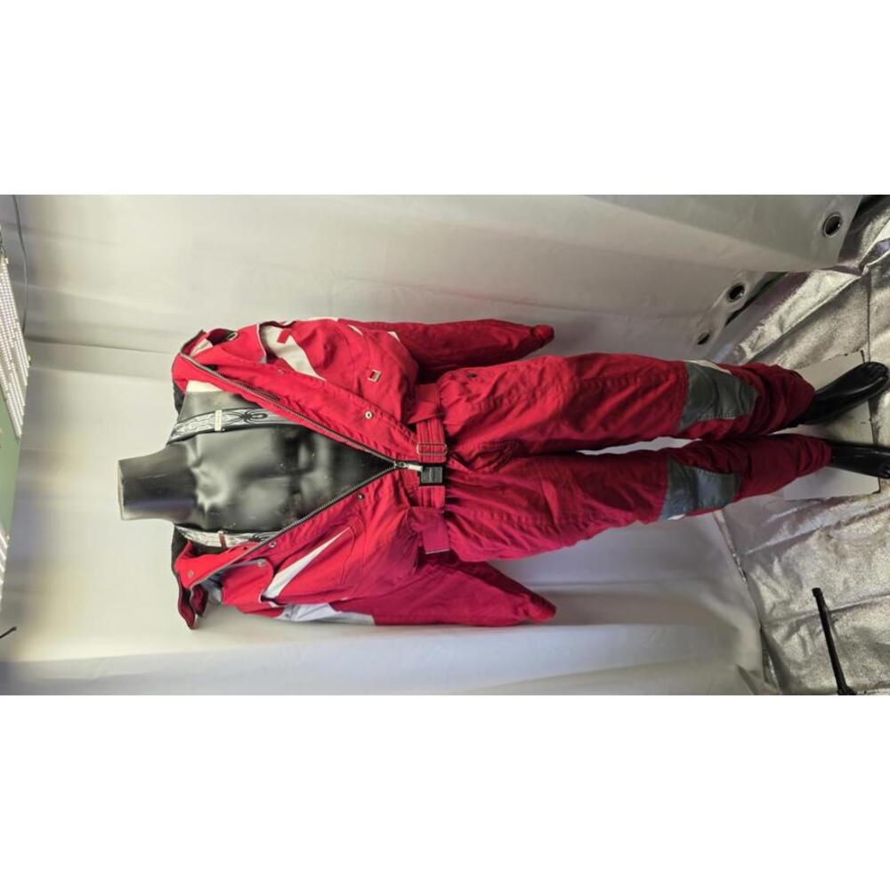 Vintage 90s Spyder One Piece Ski Suit Men's L Red Gray Retro Gorpcore Snowsuit - Picture 5 of 13